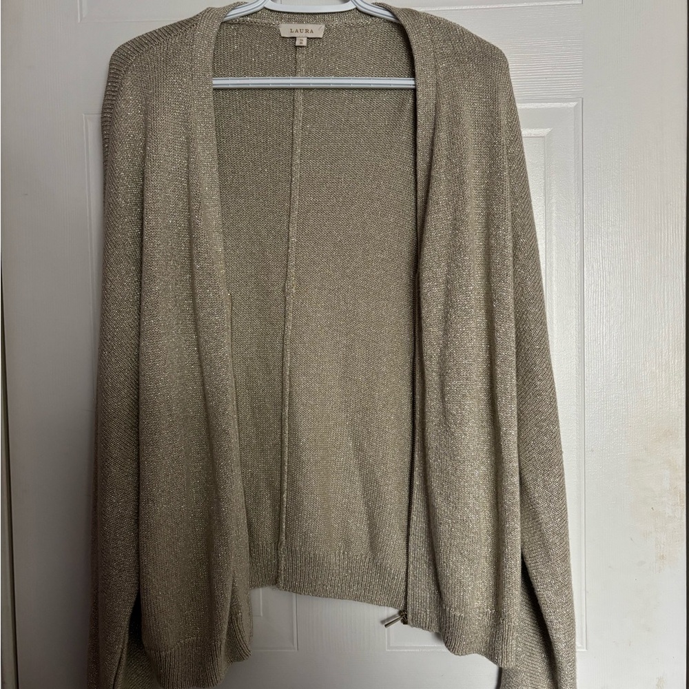 Elegant Women's Gold Cardigan